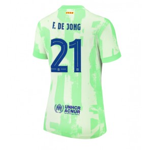 Billiga Barcelona Frenkie de Jong #21 Tredjeställ Dam 2024-25 Kortärmad